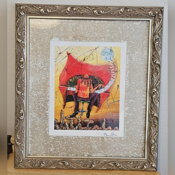 Authentic Framed Art By Marcus Glenn Keys To The Soul 15.5